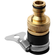 Universeller runder Wasserhahnanschluss – Messing-Schlauchadapter 1/2'' auf 3/4'' für den Garten