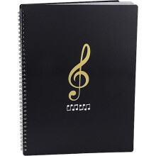 Music folder for A4 paper, music stand with 30 compartments, plastic folder for concerts and choirs