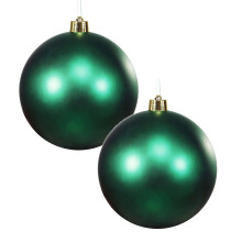 MOUDUO8" Bruchsichere goldene Weihnachtskugeln aus Kunststoff, 2 Stück, geeignet für die Weihnachtsdekoration zu Hause