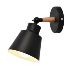 Sommer-Sparangebot! Schwarze Wandleuchte Zeceouar 9" – geeignet für Schlafzimmer, Nachttisch und Arbeitszimmer – Eisenkunst-Design (ohne