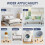 Ράβδοι κρεβατιού Relax love4Pack, ρυθμιζόμενοι 3 ίντσες (2 ίντσες+1 ίντσα), 3