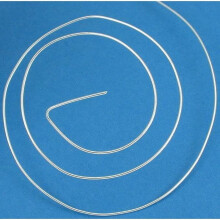 1,5 meter ronde sterling zilveren draad, zeer zacht, 22 gauge, nieuw