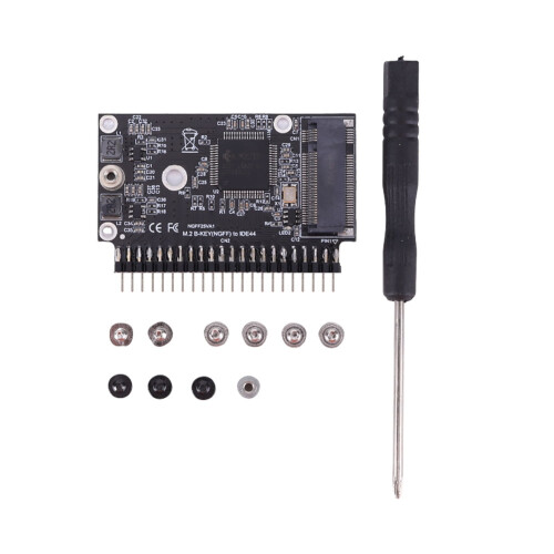 jixopn M.2NGFF SATA SSD σε IDE 2.5 ιντσών Προσαρμογέας 44 ακίδων Μετατροπέας προσαρμογέα M.2IDE