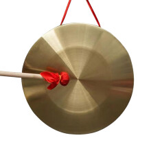 12.6 Inch Chinese Copper Gong with Beater, Clear Tone for Celebrations, Festivals and Parties