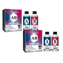 Xubond Klebekapsel Klares Epoxidharz-Set Kristall-Epoxidharz Transparentes vergilbendes Epoxidharz-Set 100 ml Nagelkleber Werkzeuge Rot