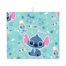 Mata do suszenia naczyń Stitch 24 x 18 cali, chłonna zamszowa z antypoślizgowym gumowym spodem, mata na blat kuchenny, zapobiegająca powstawaniu