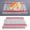 Delaman2Pcs Κόκκινα Τραπεζομάντηλα & Σουβέρ από PVC, Θερμομόνωση, Τραπεζομάντηλο, 5