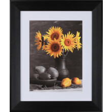 Ramă foto modernă din polistiren de 2-1/2" de la WholesaleArtsFrames-com, 16x22, seria 631 - Negru - Fabricat în SUA