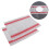 Delaman2Pcs Κόκκινα Τραπεζομάντηλα & Σουβέρ από PVC, Θερμομόνωση, Τραπεζομάντηλο, 4