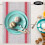 Delaman2Pcs Κόκκινα Τραπεζομάντηλα & Σουβέρ από PVC, Θερμομόνωση, Τραπεζομάντηλο, 2