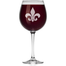 Bicchiere da vino con giglio (grande con stelo, 590 ml)