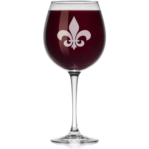 Ποτήρι κρασιού Fleur-de-lis (μεγάλο κοτσάνι, 20oz)