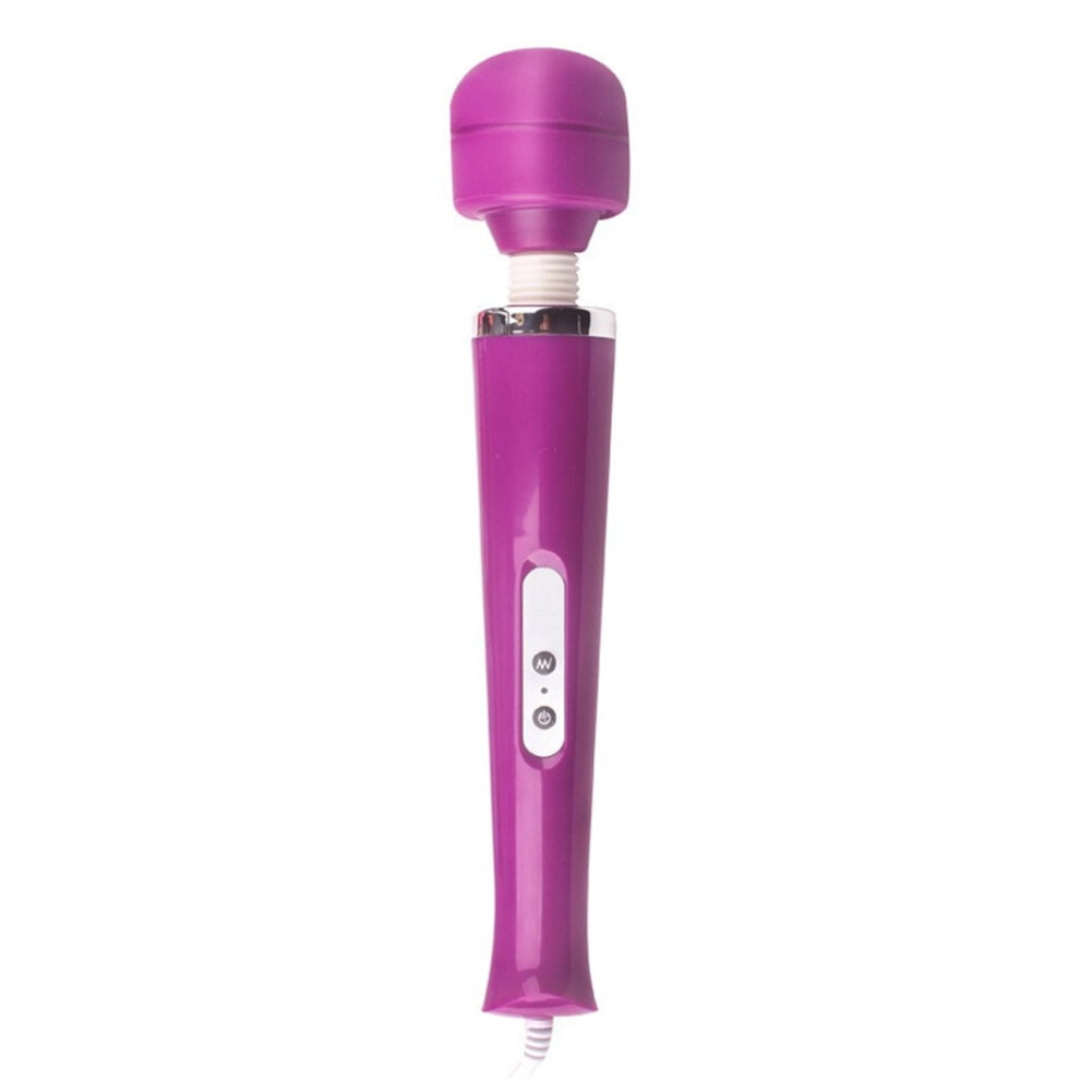 Tutuviw 10-Speed Wired Handheld Electric Back Massager with Strong Vibrations for Muscle Aches, Sports Recovery, Body Pain (Purple)
