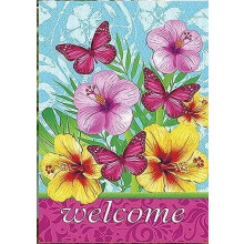 Welkom zomer strandstoel blikken bord metalen blikken bord/metalen plaquette vintage blikken bord formaat: 16x12 inch