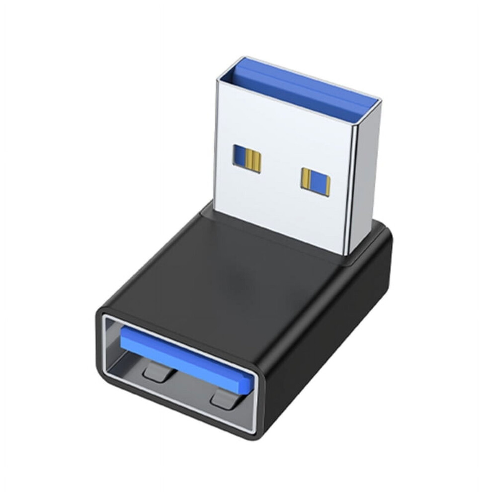 Xisaok Usb 3.0 Adapter 90 Degree Right Up Angle Male To Female Coupler Connector For Laptop Pc Usb Chargers Extension Converter 9395123252865
