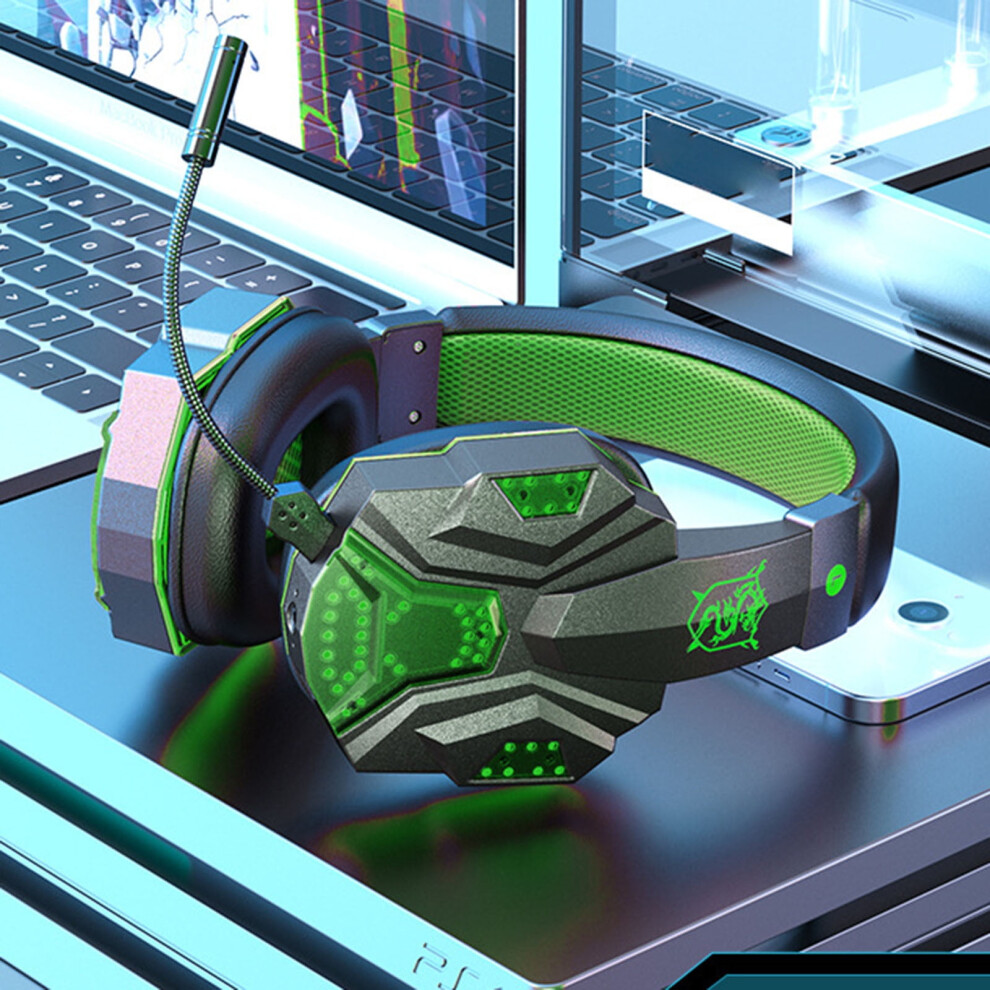 Wireless Over-Ear Gaming Headset - Low Latency, Noise Reduction, Stereo Surround Sound, Detachable Mic, Compatible With Ps5, Pc, Ps4, Mac 9395123253602