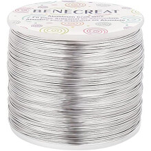 20 gauge 770 ft geanodiseerde aluminiumdraad voor het maken van sieraden, kralen en bloemen - zilver
