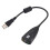 Εξωτερικός προσαρμογέας ήχου USB 2x7.1 καναλιών, κάρτα ήχου 3D, διακλαδωτής ήχου 3,5 2