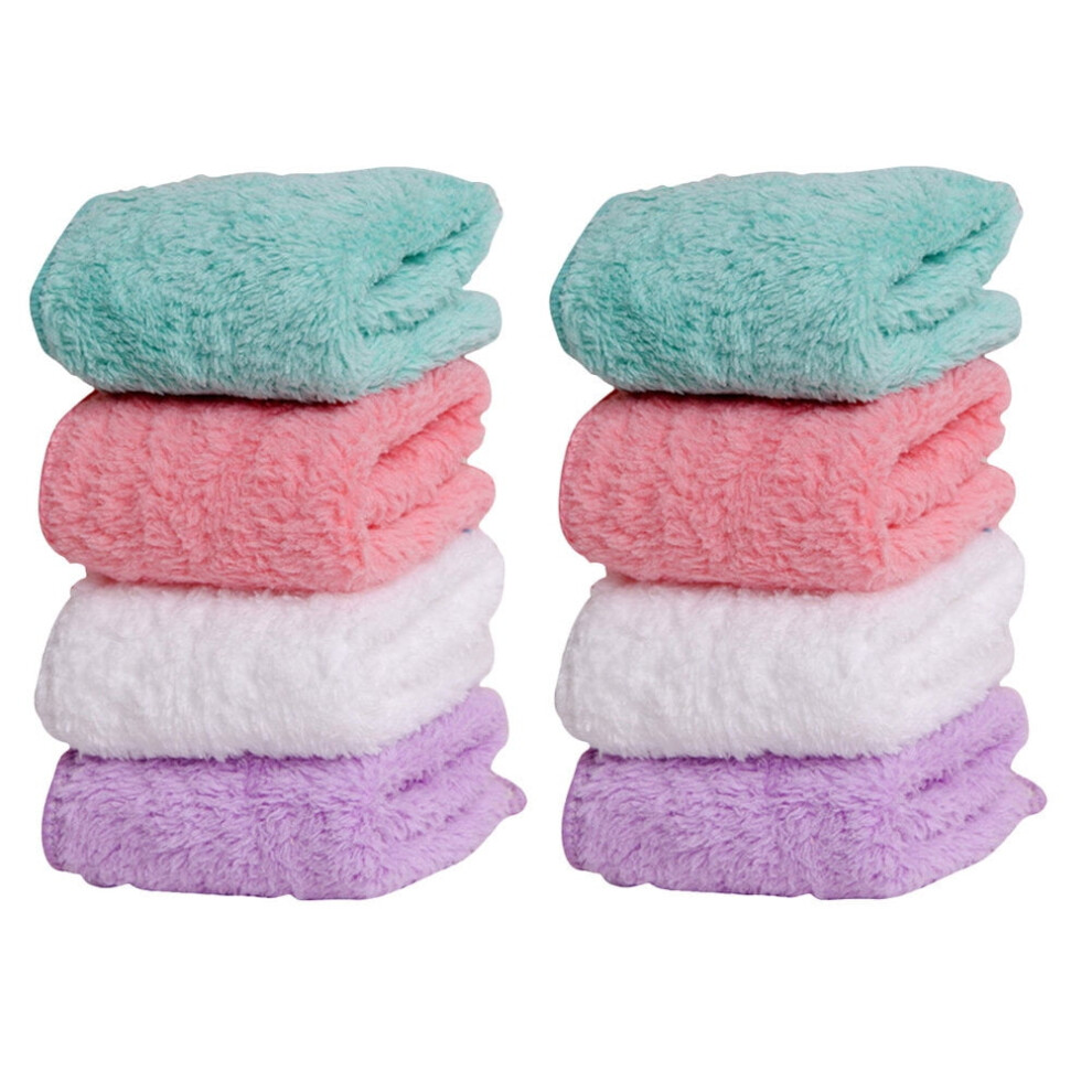 8Pcs Infants Towels Saliva Towels Children Facial Towels (Assorted Color)