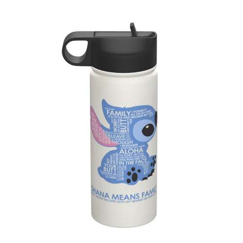 Ποτήρι ποτηριού 18oz Stitch, μονωμένη κούπα ταξιδιού από ανοξείδωτο ατσάλι για ζεστά