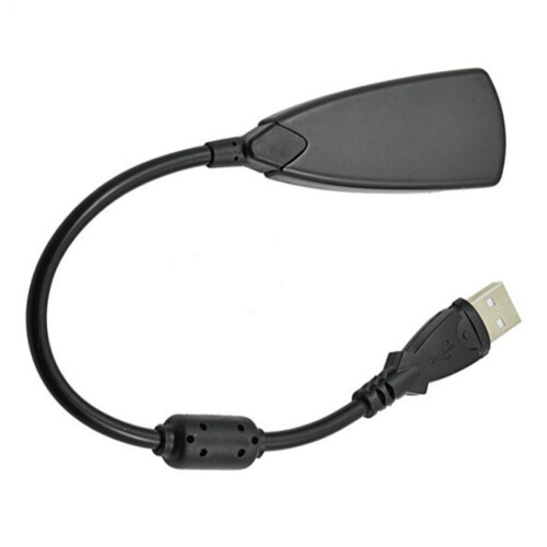Εξωτερικός προσαρμογέας ήχου USB 2x7.1 καναλιών, κάρτα ήχου 3D, διακλαδωτής ήχου 3,5 2