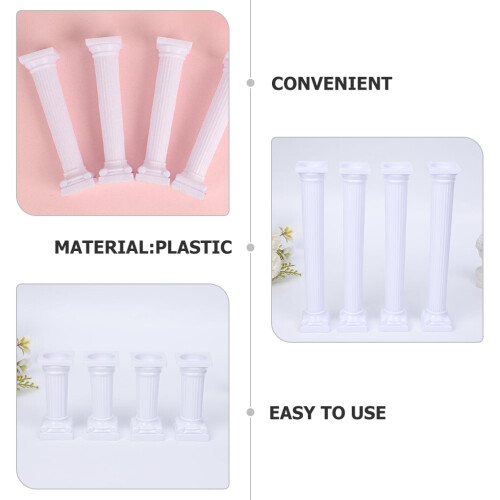 24Pcs Wedding Party Cake Pillars Cake Tier Stacking Stands Cake Support Cake Pillars 2