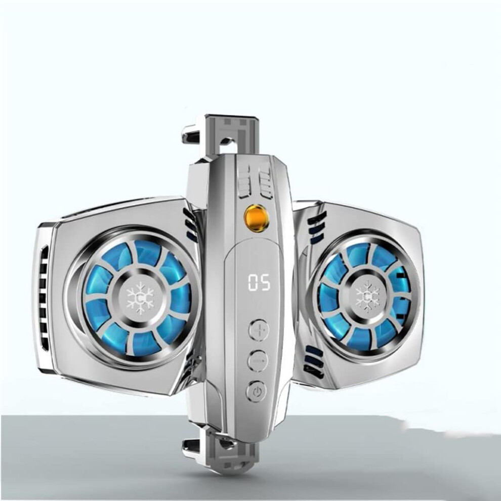Phone Cooler With Temperature Display, Dualfan Semiconductor Cooling For Gaming Smartphones 9164114590930
