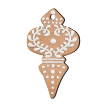 2025 & CISIL - Kerstdecoraties Houten sneeuwvlokken en sterrenhangers Houten kerstboomhangers