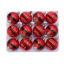 Kerstdecoraties in de uitverkoop! 12 stuks beschilderde kerstballen, kerstboomhanger met oude man, geschikt voor kerstdecoratie in huis en als cadeau.