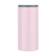 VOSS Refroidisseur de canettes mince à double paroi en acier inoxydable pour canettes de 35 cl, porte-bouteilles et verres en acier