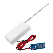 Water Leak Detector Probe with Long Cable Reach for Basement Bathroom Kitchen Easy Install White