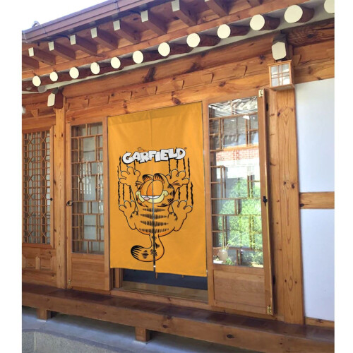 Κουρτίνα πόρτας Garfield για πόρτα, κουρτίνα παραθύρου συσκότισης με μοτίβο 2