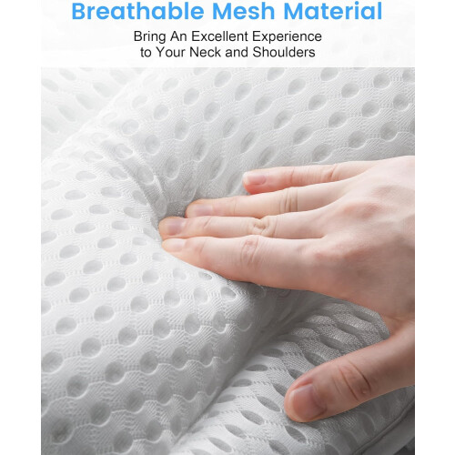 Μαξιλάρι Μπάνιου για Μπανιέρα, Soft4D Air Mesh με 6 Βεντούζες, Στήριγμα Αυχένα & Πλάτης 2