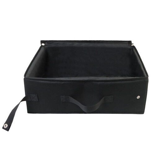 Bac à litière portable étanche pour chat, avec siège pliable