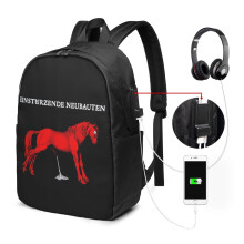 Mochila para portátil de viaje Neubauten Einstürzende, bolsa de negocios resistente al agua con puerto de carga USB, compatible con MacBook y