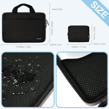 Funda para portátil de 13,3 pulgadas, maletín compatible con todos los modelos de MacBook Air/Pro de 13,3 pulgadas, XPS13, la mayoría