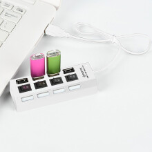 Jacenvly Decoraciones para el Día de San Valentín, Liquidación de Fiestas, Hub USB 2.0 de 4 puertos, Expansor múltiple con divisor USB múltiple,