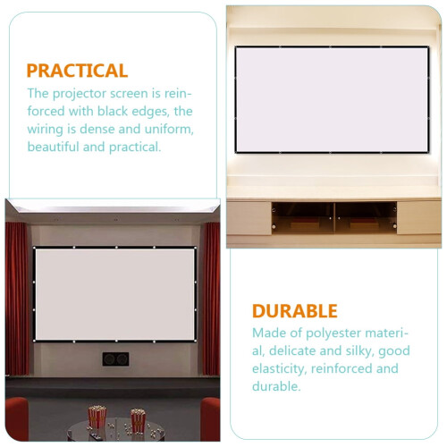Projector Screen Home Indoor Outdoor Projector Screen 100 Inch Projection Screen 1