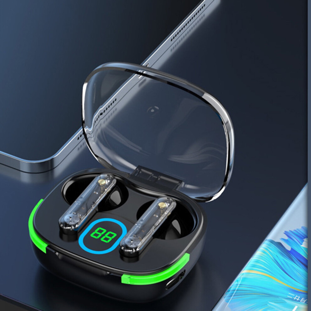 Avtoify Wireless Earbuds Bluetooth 5.3, Weight, Ipx5, Premium Sound, Built-In Mic, Charging Case - Light/Black 9395123361239