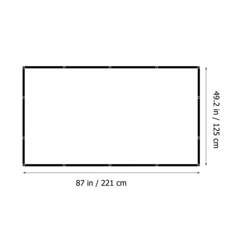 Projector Screen Home Indoor Outdoor Projector Screen 100 Inch Projection Screen 2