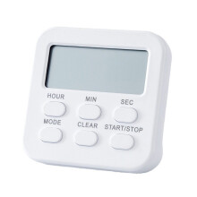 Digitaler Mini-Küchentimer, geräuschloser Modus, magnetische Rückseite/Klappständer/Aufhängeöse, geeignet für Kochkurse