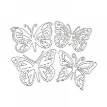 4pcs Butterfly Embossed Mold, compatible with scrapbook, card making, holiday invitation, photo album decor