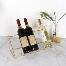 Porte-bouteilles de vin autoportant, présentoir de table en métal, accessoire pour cave à vin