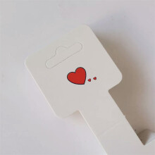 RSAMD50PCS Eenvoudige hartvormige verpakkingskaartjes voor haarbanden, winkelhanglabels Labejo