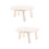 2pcs Small Picnic Table Garden BBQ Table Multi-function Small Table Collapsible Plastic Round Table 1