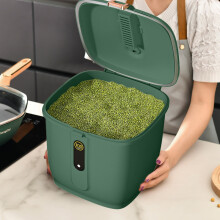 Honeeladyy Luftdichter Reisspender – Großer Aufbewahrungsbehälter für die Arbeitsplatte mit Deckel, geeignet für Müsli, Getreide, Mehl und