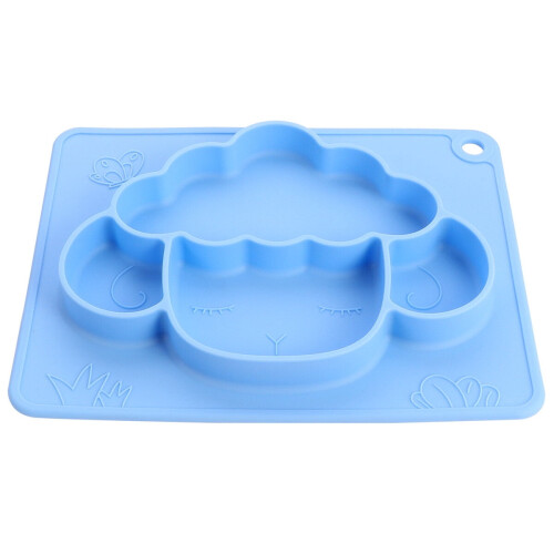 1 assiette complémentaire pour enfant, bol en silicone avec ventouse