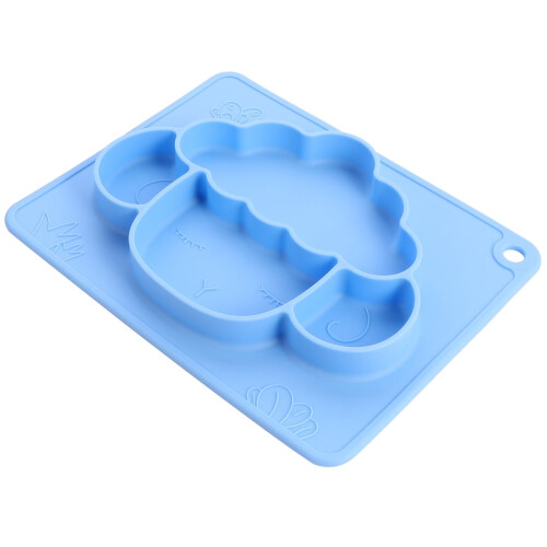 1 assiette complémentaire pour enfant, bol en silicone avec ventouse 2