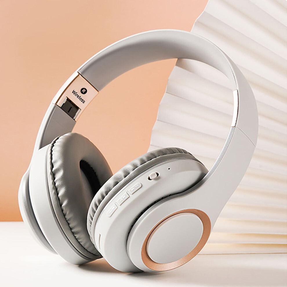 Headset Wireless Bluetooth Headset Metal Telescopic New Large Earmuff Bluetooth Headset 9395123458052