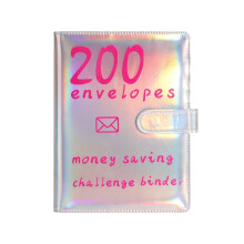 SUSHANG100Envelop Geldspaaruitdaging Binder Losbladig Spaarboek Uitdaging Envelop Spaarboek voor Kantoor, Thuis, School